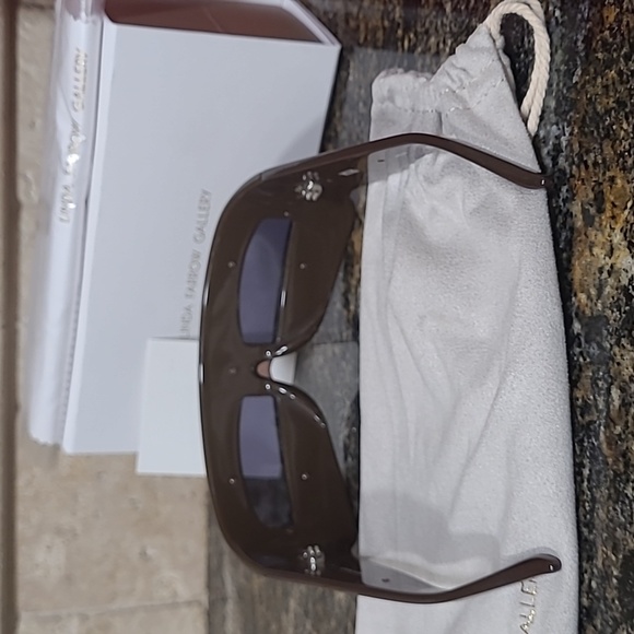 Linda Farrow Suit of Armor Wrap Around Sunglasses - Picture 6 of 8